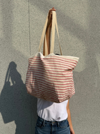 Tote Bag Playero Inicios - Rojo | Raiz Looma