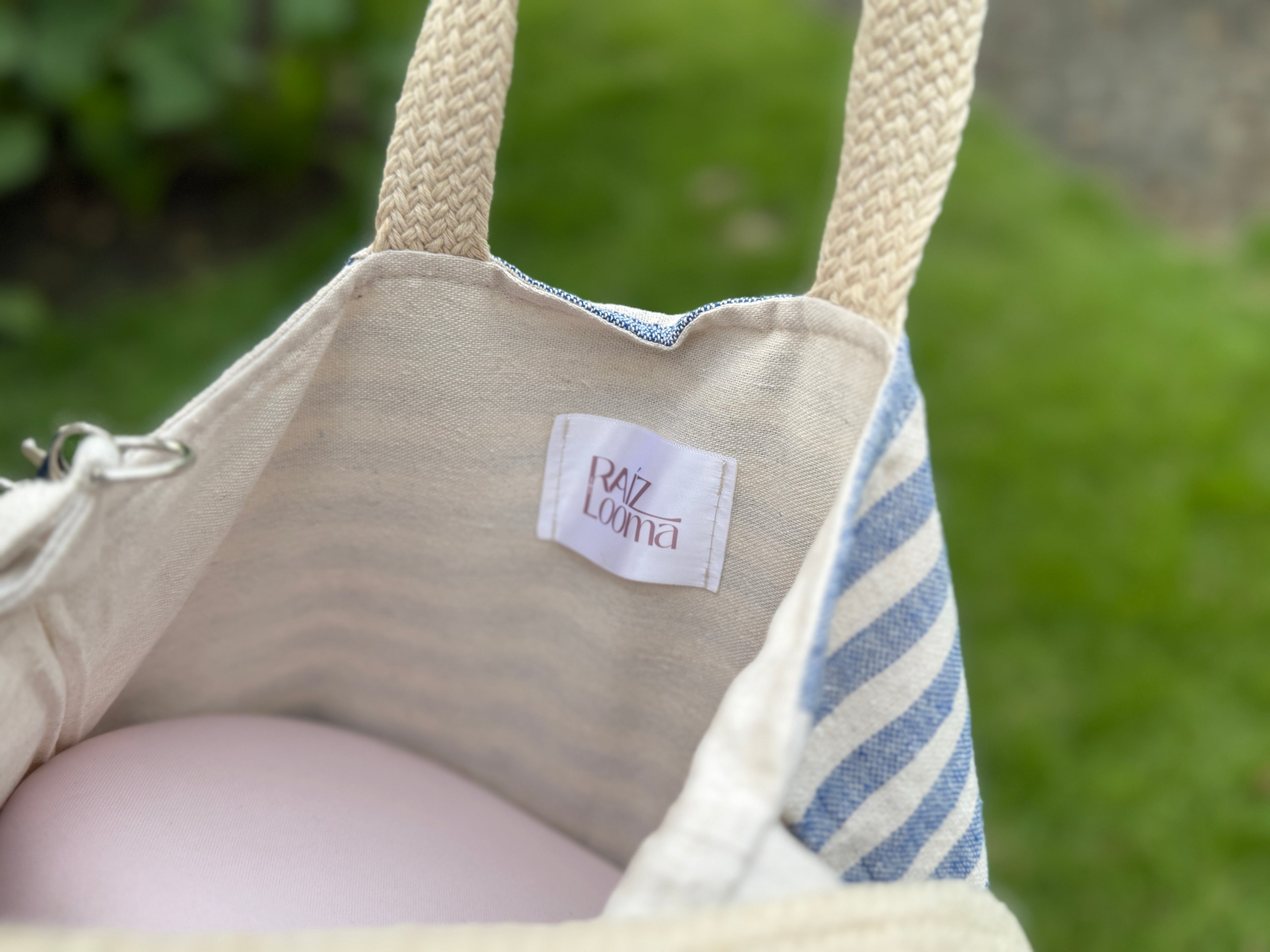 Mini Tote Bag - Azul | Raiz Looma