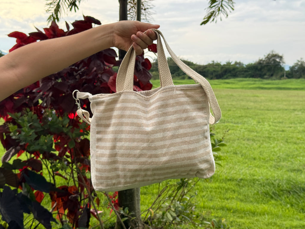 Mini Tote Bag - Crema | Raiz Looma