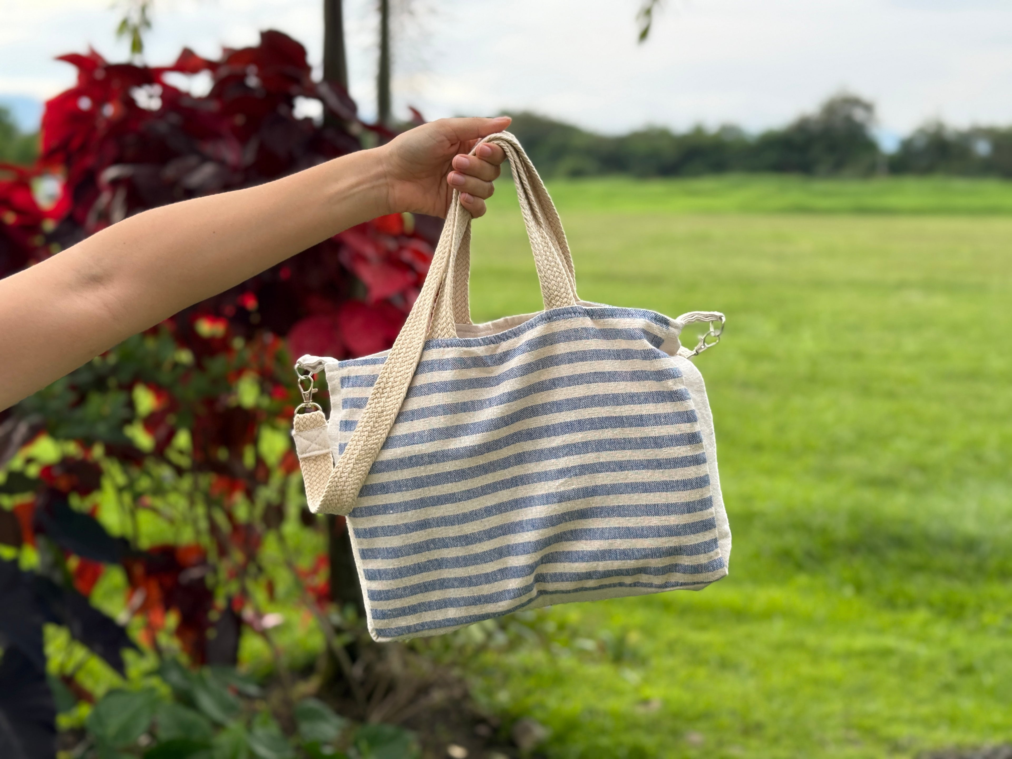 Mini Tote Bag - Azul | Raiz Looma